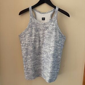 Prana Ribbed Becksa tank - White/Gray - XL